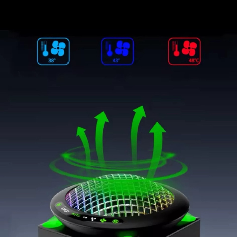 New UFO Cooling Fan for Xbox Series X Auto Mode System Led Lights Outer space - Picture 5 of 6